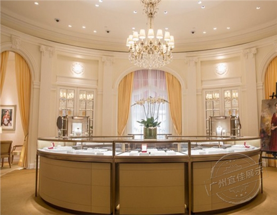 圓形歐式珠寶展柜價格