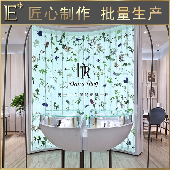 圓形玻璃珠寶展柜 圓形玻璃珠寶展柜