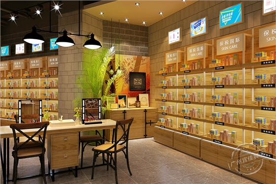 化妝品方形展示柜 化妝品方形展示柜