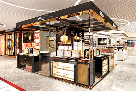 化妝品烤漆展柜 化妝品烤漆展柜