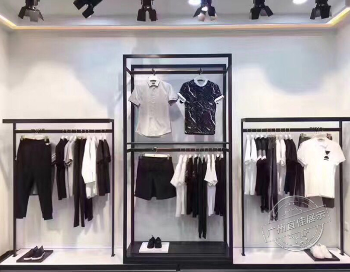 現(xiàn)代服裝展示柜