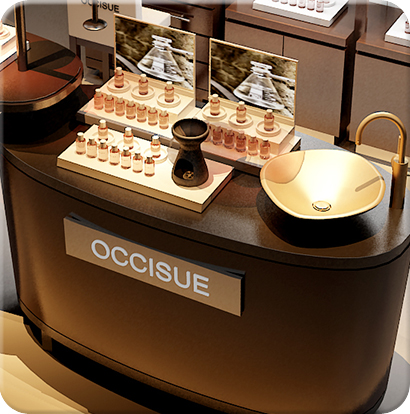 精油護膚品展柜