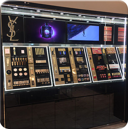 化妝品彩妝展柜定制