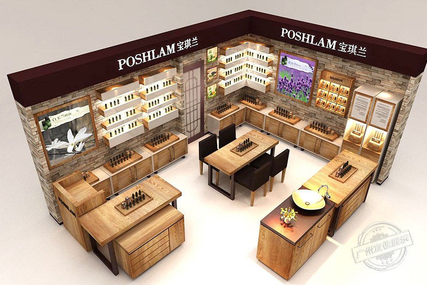 飾面板化妝品展柜定制