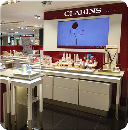 商場烤漆化妝品展柜