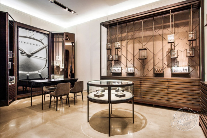 圓形不銹鋼手表展柜