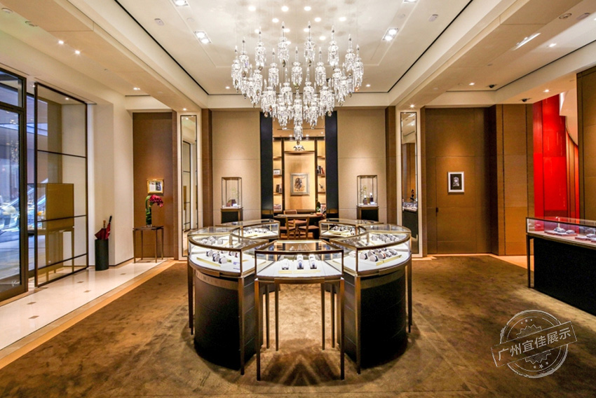 圓形不銹鋼手表展柜