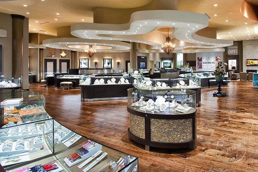 圓形不銹鋼手表展柜