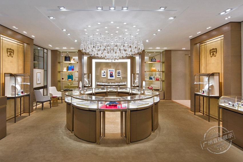 圓形不銹鋼手表展柜