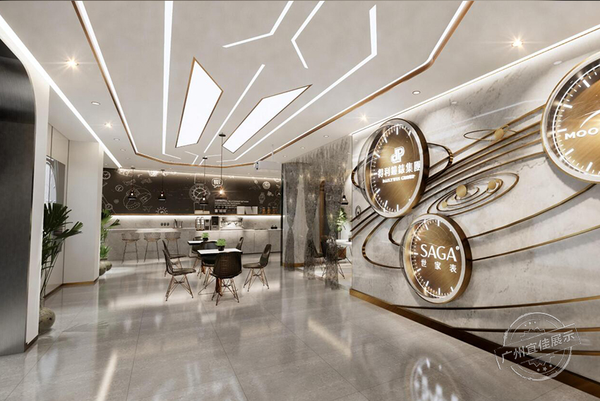 得利鐘表集團(tuán)展廳制作