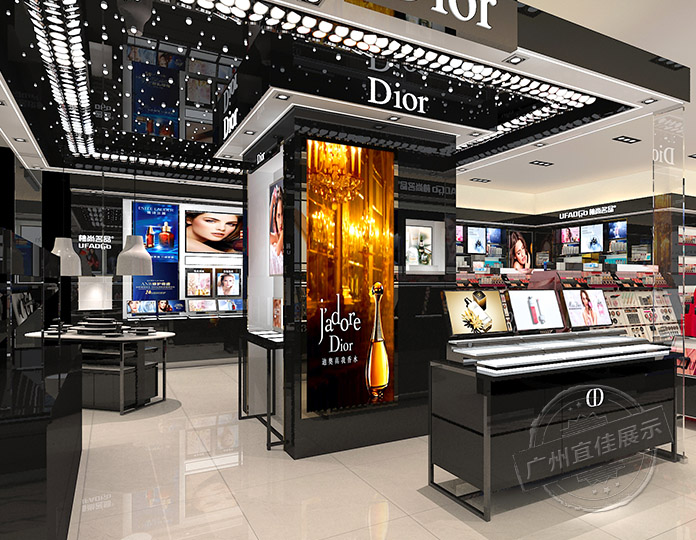 海南化妝品展柜制作