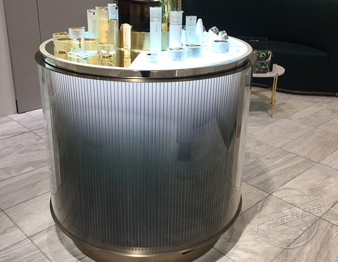 圓形化妝品展柜