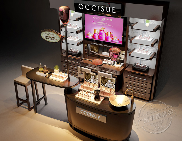 海南化妝品展柜設(shè)計(jì)