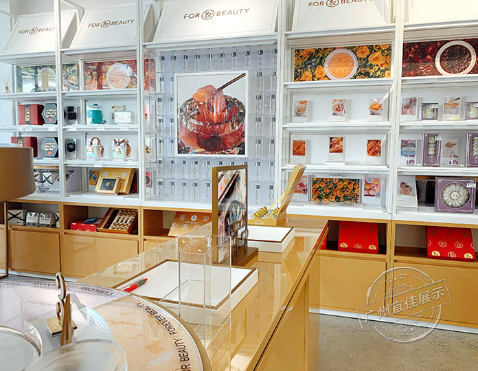 美容院化妝品展柜