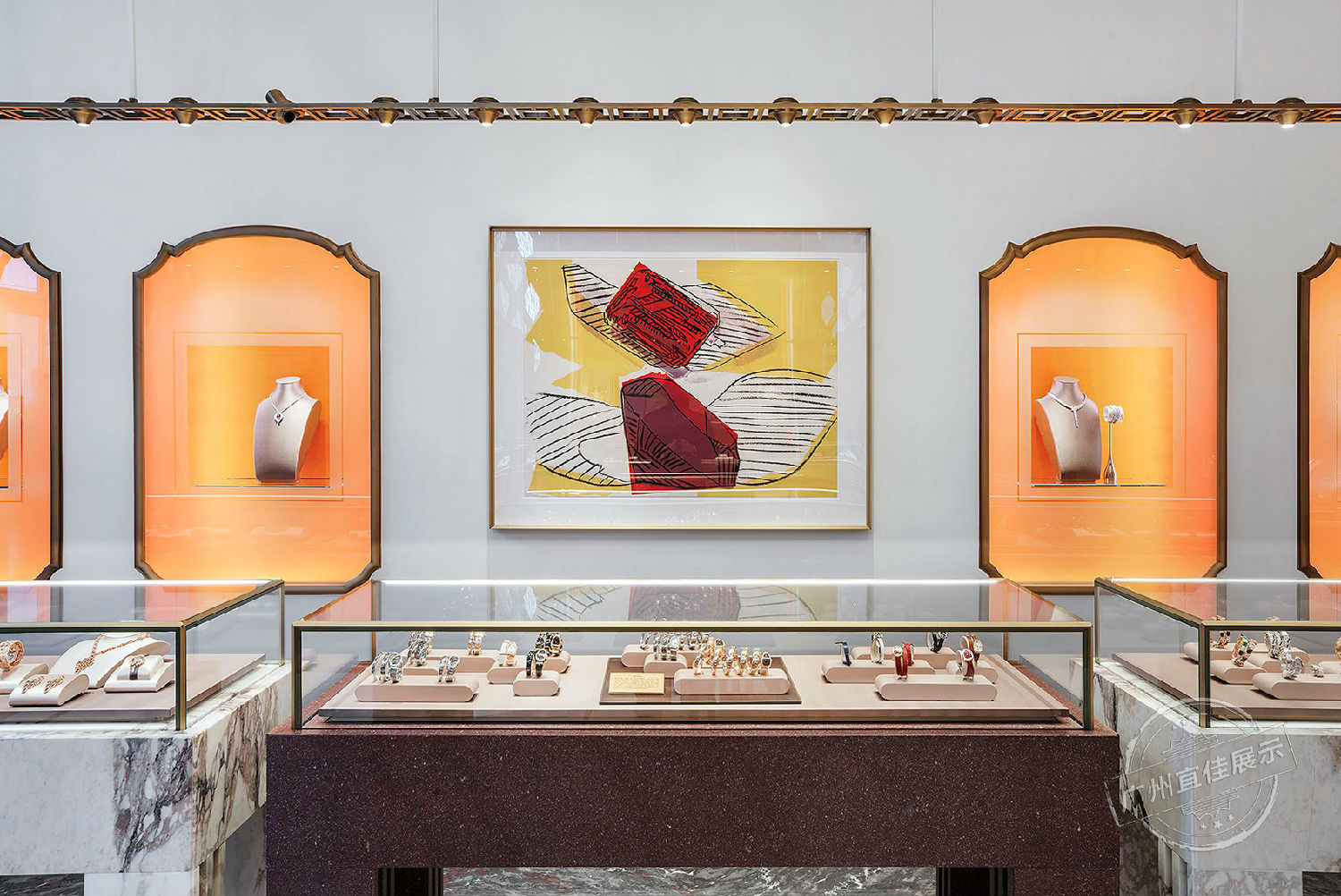 BVLGARI  珠寶展示柜