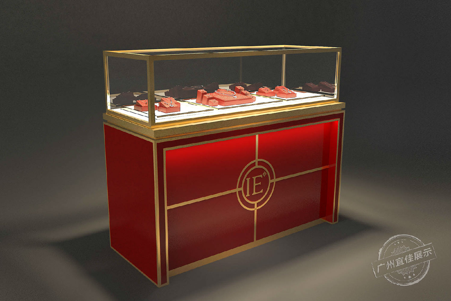 復(fù)古風(fēng)珠寶展柜