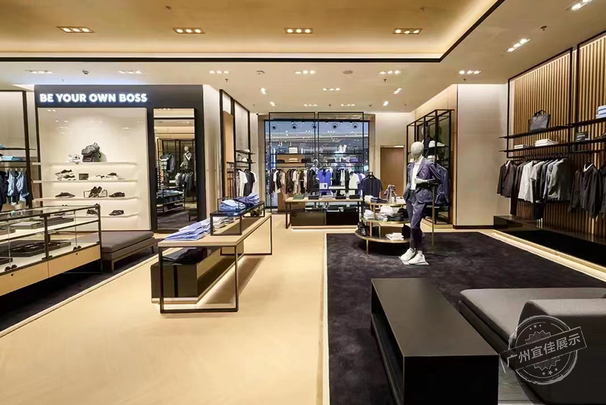 BOSS 服裝展柜