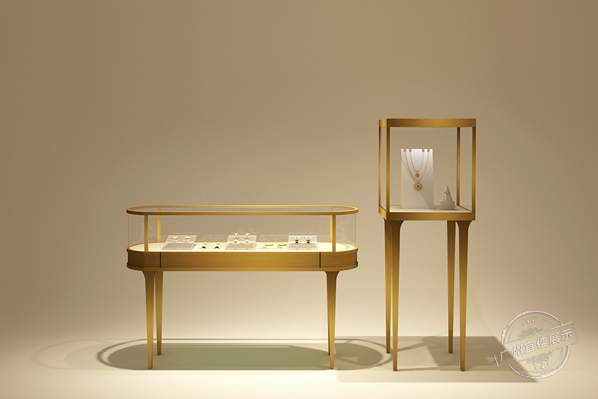 鈦金不銹鋼珠寶展柜