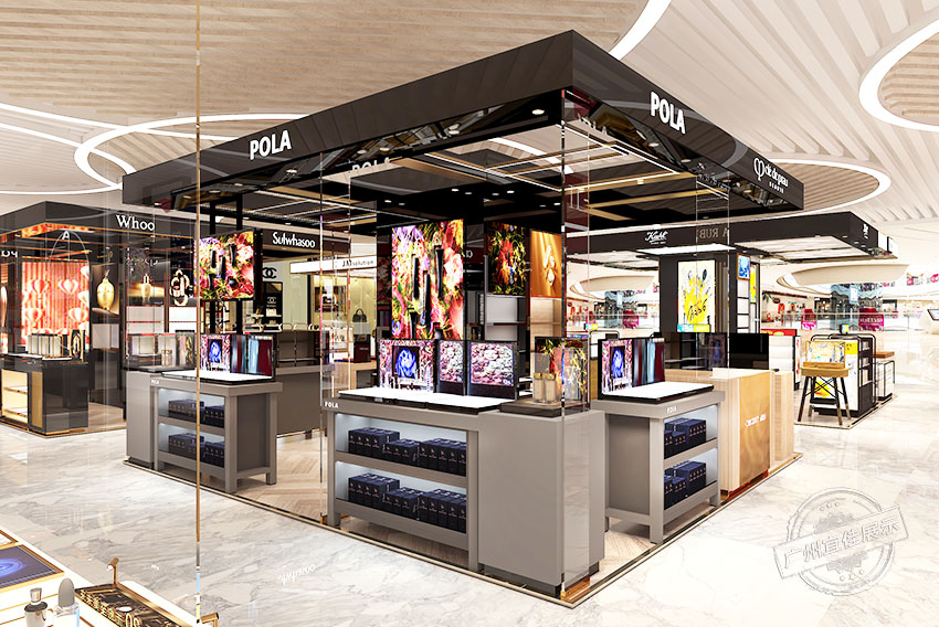 大牌化妝品展示柜