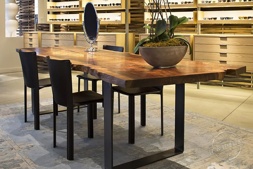 實(shí)木眼鏡展柜