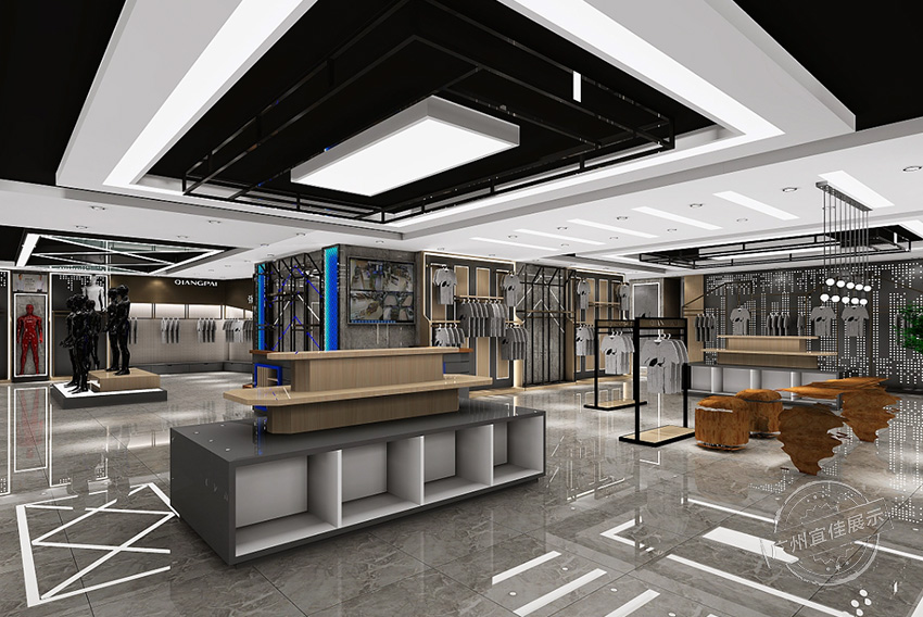 強(qiáng)派服裝展柜