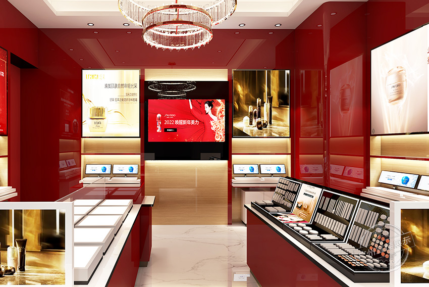 SHISEIDO資生堂 化妝品展柜