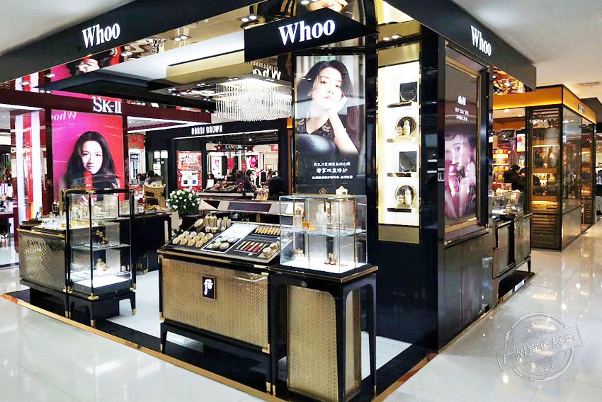 whoo后專柜 化妝品展柜