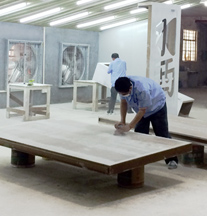 烤漆展柜批灰打磨區(qū)