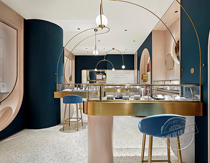 不銹鋼烤漆珠寶展柜