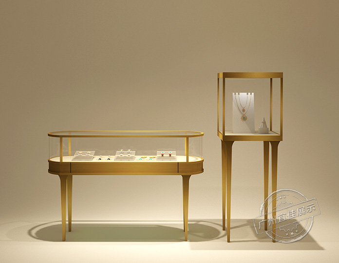 鈦金不銹鋼珠寶展柜