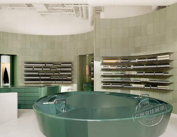 Aesop旗艦店 護(hù)膚品展柜