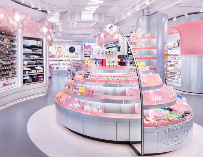 Planet Skin集合店 化妝品展柜